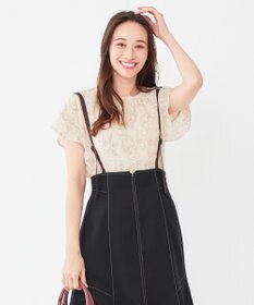 ANY SIS 【洗える】シフォンプリント ブラウス