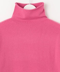 自由区 【洗える】ソフトウールハイゲージパフスリーブハイネック ニット