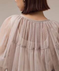 GRACE CONTINENTAL チュールシアーブルゾン