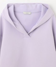 ANY 【洗える】ライトウエイト スリットネックパーカー