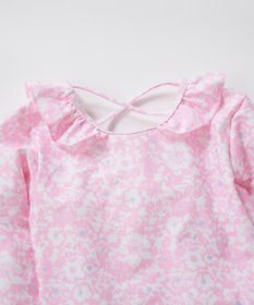 OP／FILA 【marie claire ENFANTS】フリル襟付き長袖ラッシュガード型水着