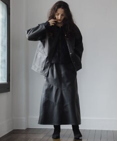 Green Parks ■ESCAR ヴィンテージ調エコレザースカート