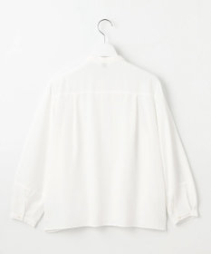 J.PRESS LADIES S 【洗える】アセVisシャドーギンガム タック ブラウス