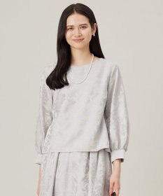 自由区 【セットアップ対応・洗える】オパールプリント ブラウス