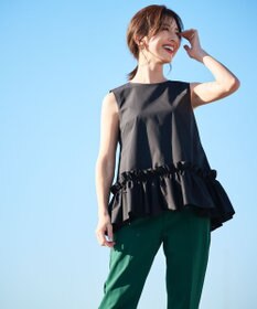 #Newans タックフリルヘムシャツ