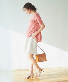 Feroux 【UVケア】バックペプラムチュニック Tシャツ