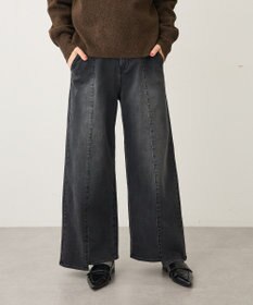 CRAFT STANDARD BOUTIQUE 裏起毛デニムワイドストレートパンツ