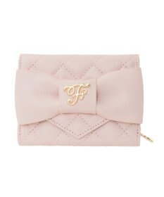 Maison de FLEUR キルティングFリボンウォレット