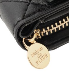 Maison de FLEUR キルティングFリボンウォレット