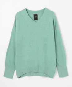 ANY 【手洗い可】イタリーヤーンウールカシミヤミックスＶネックプルオーバー