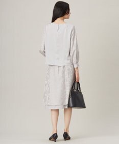 自由区 【セットアップ対応・洗える】オパールプリント ブラウス