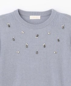 ANY SIS ジュエルカシミヤミックスニット プルオーバー