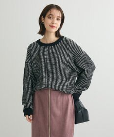 Green Parks ・ＥＬＥＮＣＡＲＥ　ＤＵＥ　タック編バイカラーニット