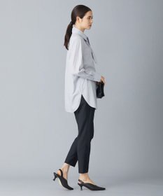 ICB 【洗える】CRySiタイプライター ボウタイ付きバンドカラーシャツ