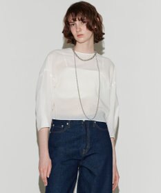 NAVE 【Nave 　洗える】マルチウェイシアーブラウス