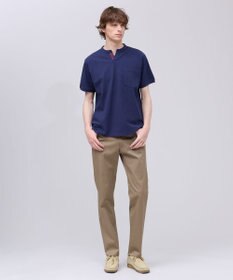 J.PRESS MEN コットンカノコ キーネックポケット Tシャツ