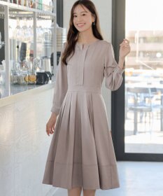 Tiaclasse L 【セレモニー・XSサイズ(5号)追加・新色追加・洗える】キーネックフレアワンピース