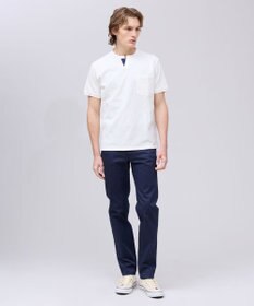 J.PRESS MEN コットンカノコ キーネックポケット Tシャツ