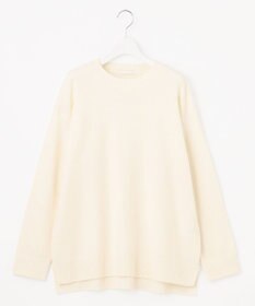 自由区 S 【カタログ掲載】ウールカシミヤブレンドソリッドオーバー ニット