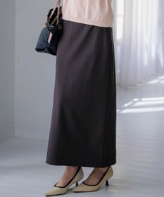 23区 ダブルフェイスジャージー Iラインスカート グレー系