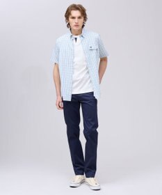 J.PRESS MEN コットンカノコ キーネックポケット Tシャツ