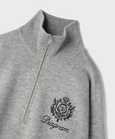 GRACE CONTINENTAL ハーフジップニットトップ