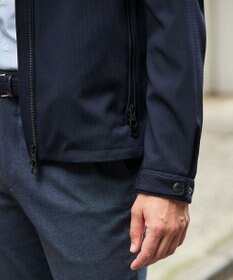 GOTAIRIKU 仕事で着られる【シワになりにくい/洗える/ストレッチ/吸水速乾】バブルテック フーデッドブルゾン