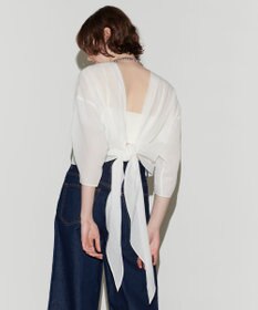 NAVE 【Nave 　洗える】マルチウェイシアーブラウス