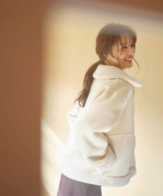 Feroux リバーシブル ムートンボアコート