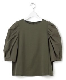 23区 S 【一部店舗限定】コットンポンチコンビジャージー コクーンスリーブ カットソー