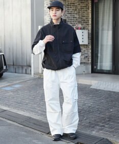 WEGO 【ウエストゴム/SMLサイズ展開】イージーワイドカーゴパンツ