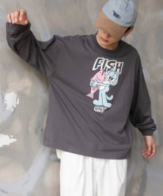 WEGO 【ユニセックス着用ITEM】アニマルキャラBIG　T（LS）