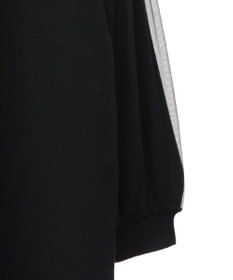 Green Parks 袖チュールニットワンピース