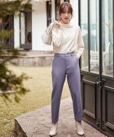 ANY SIS 【洗える】サイドケーブルカラー ニット