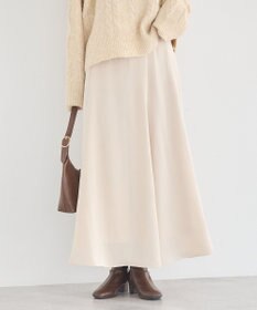 earth music&ecology サテンフレアスカート