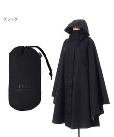 MOONBAT POLO RALPH LAURENRL パイピングレインポンチョ 無地 75デニール 収納袋付き