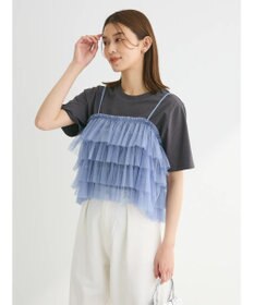 Green Parks ・ＥＬＥＮＣＡＲＥ　ＤＵＥ　２ｗａｙラメチュールフリルキャミ