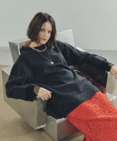 YECCA VECCA 袖レイヤードソフトニット