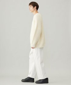 UNFILO MENS 【男女兼用】ウールポップコーン クルーネック ニット