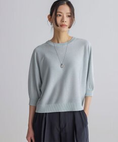 組曲 【前後着用可】ドルマンスリーブライトラメ ニット