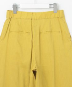 自由区 【セットアップ対応・洗える】リネンビスコースストレッチワイド パンツ