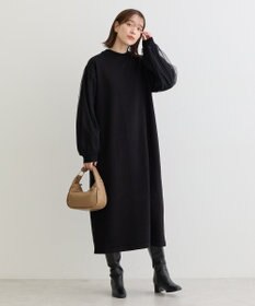 Green Parks 袖チュールニットワンピース