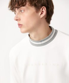 23区GOLF 【23Fondation】【吸水速乾/UVケア】ライトダンボール モックネック