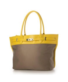 UNBILLION 【テレビ ドラマ着用アイテム】ペルケ perche / ナイロン牛革ヒネリ金具トートバッグ