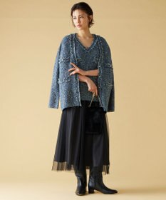 自由区 S ミックスツイードニット   カーディガン