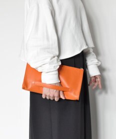 blancle シュリンクレザー クラッチショルダー