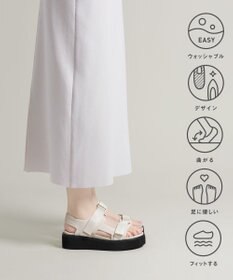 steppi 【洗える】厚底 ストラップサンダル オフ