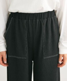 Green Parks 配色ステッチ楊柳イージーパンツ