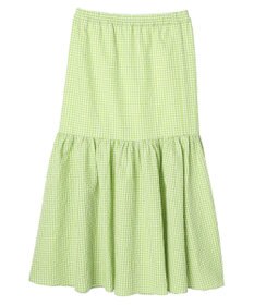 earth music&ecology ギンガムチェックマーメイドスカート