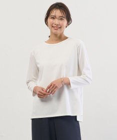 J.PRESS LADIES レイヤードジャージー Tシャツ カットソー ホワイト系